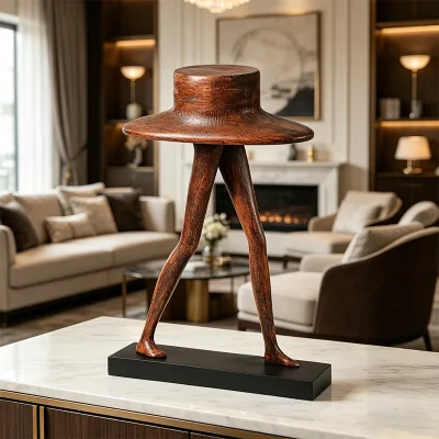 High-end niche light luxury modern art ornaments, vintage home decorations for living room display cabinets