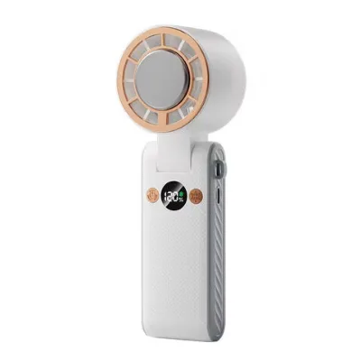 USB Rechargeable Mini Fan with 3-Speed Quiet Cooling & Extended Battery Life for Travel