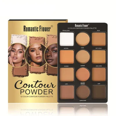 OEM ODM 12 Color Contour Powder Palette Custom Logo Matte Bronzer Highlighter Kit for Beauty Brands and Retailers