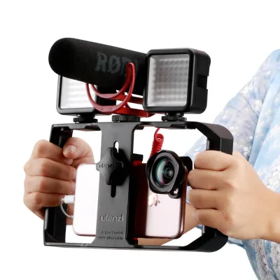 High Quality for U-Rig Pro Smartphone Video Rig Filmmaking Case with Phone Stabilizer Handle and Phone Holder for Live Streaming