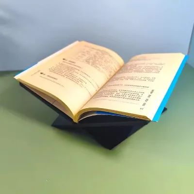 Customized High-end Transparent Black Handmade Polished Acrylic Book Holder Stands for Desktop Display Reading