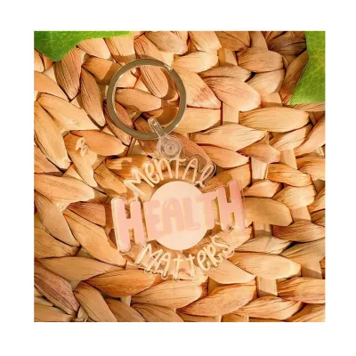 Women Empowerment Motivational Trendy Mental Health Matters Acrylic Keychain