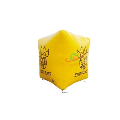 Floating Inflatable Cube Advertising Buoy on Water Special Inflatable Buoy for Swimming Competition