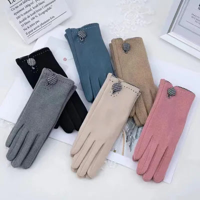 Women's Winter Jacquard Cotton/Spandex Gloves-Cheap & Warm for Sports Daily Outdoor & Party Use