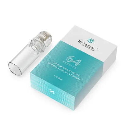 2024 Hot Selling Hydra Roller 64 Titanium Face Roller Microneedling Hydra Roller 64 Tips All in One Hyaluronic Acid Serum