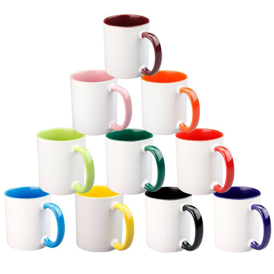 Hot Selling Eco-Friendly Ceramic Mug Custom Colors Back to School 320ml Sublimation Coffee Mug