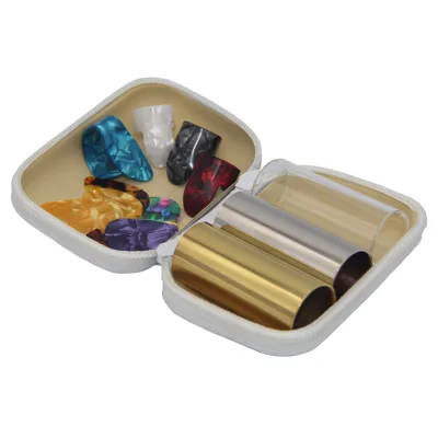 HOT SELL GUITAR SLIDE for GUITAR WITH FINGER PICKS and CASE