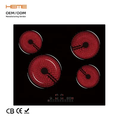 Built in Ceramic Hob China Manufacturer New Design 4 Cooking Zones Sensor Touch Control