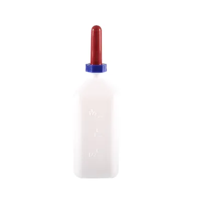 High Quality Veterinary Livestock 2L Plastic Milk Bottle with Teats