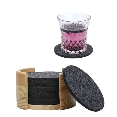 Manufacturers Straight Cup Wool Felt coaster