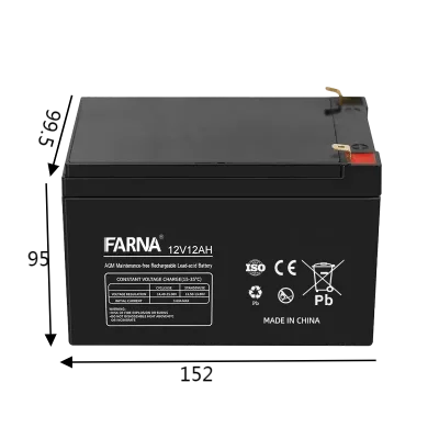 Popular 12V 12Ah Lead Acid Deep Cycle UPS Battery Customized Toys Lighting Power Tools Storage Applications Fans Electric Scales