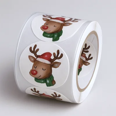 Good Quality Sticker Paper Vinyl Permanent Adhesive Matt Vinyl Sticker Paper Christmas Decorations Custom Sticker Paper Label