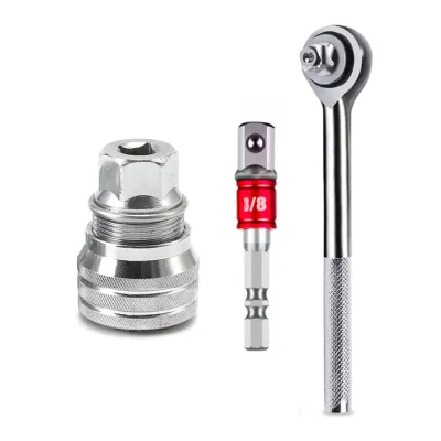 3/8 Inch Universal Socket Wrench, 10 to 19mm Adjustable Socket Wrench Multifunctional Drive Wrench Tool