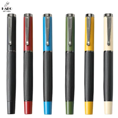 Promotion Metal Fountain Pen Engraving Logo Metal Pen for Business Gift