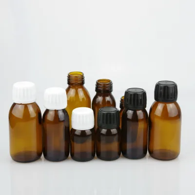 DIN 28 PP Plastic Tamper Proof Cap Safety Cap for Oral Liquid Glass Bottles 30ml 60ml 100ml 250ml 500ml