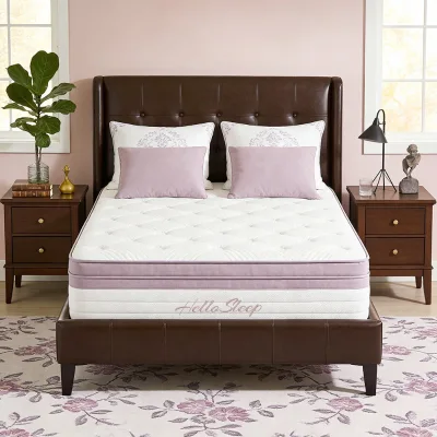 Hybrid Mattress 30cm Thick Medium Firmness Breathable Hypo-Allergenic Modern Design for Bedroom Home Furniture