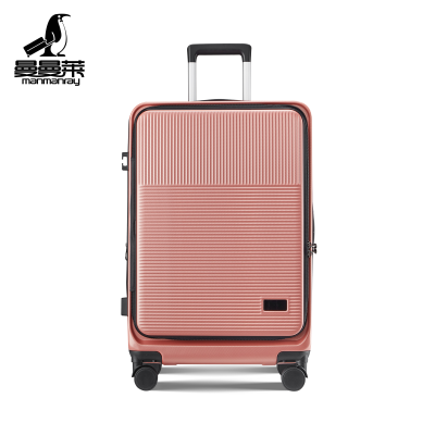 Expandable Storage Design Wholesale Suitcase China Abs Pc Suitcase 20inch pink Cabin Travel Suitcase Summer Travel Must Have