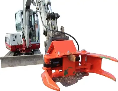 Forestry Machinery Firewood Processor Tree Cutting Machine Mini Excavator Tree Shear for Sale