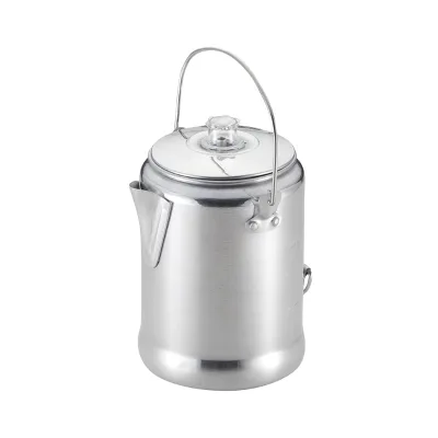 Portable Hiking Tea Pot Stainless Steel BBQ Outdoor Camping Kettle