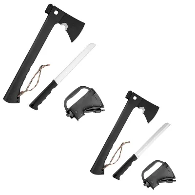 Direct-from-manufacturer Custom Multi-functional Axe Portable Outdoor Camping Axe-saw-knife High-Carbon Steel Blade 18.2cm