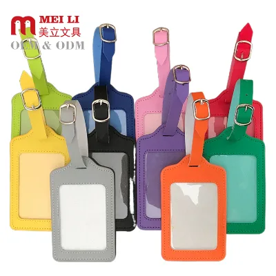 Aircraft Boarding Passes Suitcases Check-In Tags Leather Id Badge Holder