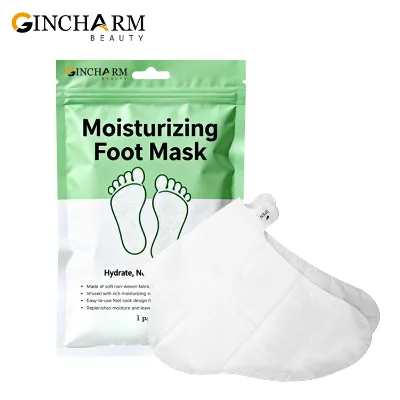 Private Label Aloe Extract Vitamin E Removal Calluses Moisturizing Foot Mask Remove Dead Skin Foot Spa Care Sock Mask