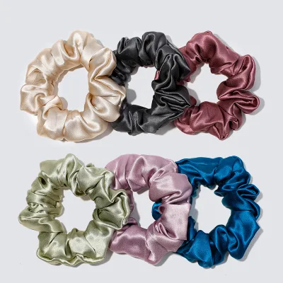 2024 Hot Sale Silk Scrunchie19 mm Hair Scrunchies 3.5cm Width Hair Scrunchies