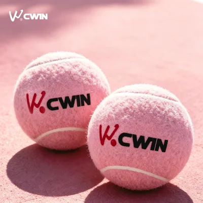 Cwin Jiangsu Origin 57% Wool Pink/Rose Red 66mm Diameter 56g Weight 140-174cm Rebounce Pressurized Paddle Padel Ball