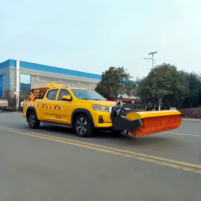 SAIC Maxus 4x4 Pickup Multi-Function Snow Removal Truck with Snow Plow, Snow Brush & De-Icing Salt Spreader