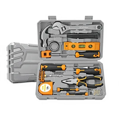 Xi Meng 59-Piece Household Tool Set with PPTPR Carbon Steel Plastic Case Storage Manual Screwdriver Bits for Home Office Repair