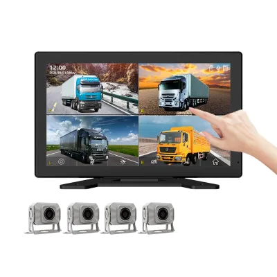 Industrial 4CH Portable Dash Cam Truck Camera Recorder HD Recording Voice Control IPS Screen Touchscreen for Mining Operations