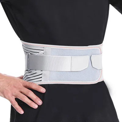 Women Men 100% Polyester Wrap-around Waist Protection Elastic Double Pull Compression Straps Breathable Adjustable Support