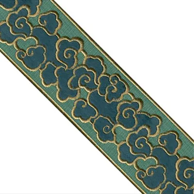 Custom Wholesale Embroidery Velvet Macrame Lace for Curtain