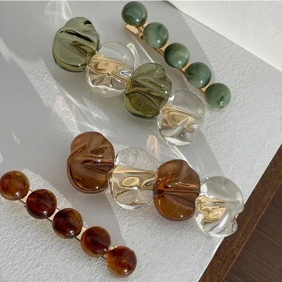 High Quality Luxury Beautiful Korean Style Accessories Women Hairpin Crystal 2pcs Hair Barrette Clips Set