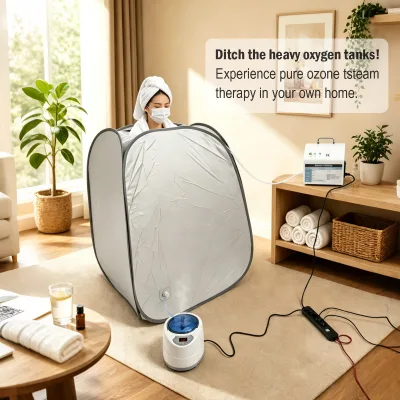 Aquapure Medical Grade Ozone Sauna Machine 33mg/L Concentration No External Oxygen Tank Needed Portable Oxygen-Free Setup