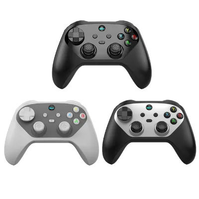 2.4Ghz Wireless Dual Hall Game Controller Game Wheel Steering Turbo Button Six-Axis Gyroscope for for PC/Android/iOS Retro