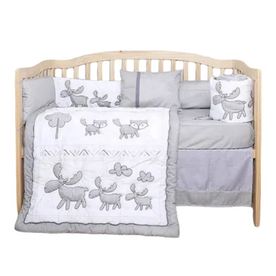 Custom Make Cotton Knitted Cotton Baby Blanket Baby Bedding Set