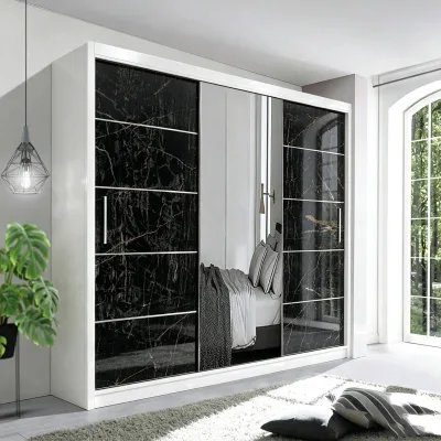 All Solid Wood Custom Wardrobe Mid century Walnut Oak Swing Door Easy Install Home Bedroom Furniture