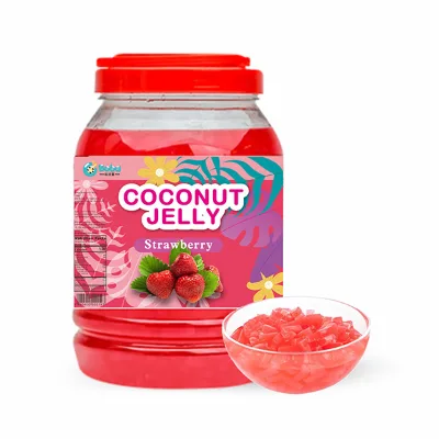 Vegan-Friendly Coconut Jelly, made from high-quality coconut water for a guilt-free treat.
