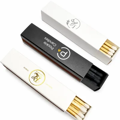 Modern Holographic Printing Custom Logo Match Box Luxury Gift Packaging Slide Matchbox