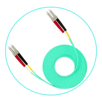 Armored Anti-mouse Bite Fiber Jumper LC-SC 10 Gigabit Multimode Dual-core OM3 50/125 Pigtail Fiber Jumper