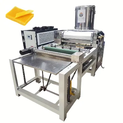 Stainless Steel Electrical Beeswax Embossing Processing Machine Bees Wax Comb Press Roller Machine