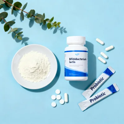 OEM Bifidobacterium Lactis 100B Cfu/g Premix Probiotic Bulk Powder Supply Supports Gut Comfort and Bowel Regularity