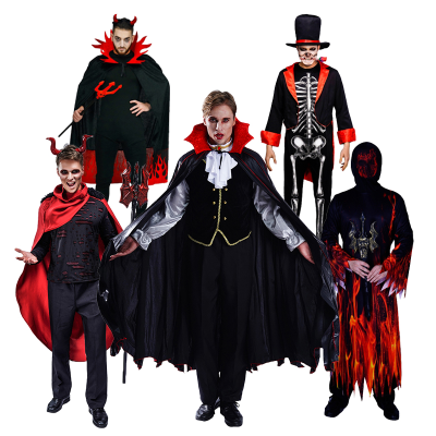 Vampire Ghost Bride Costume Women Men Halloween Masquerade Cosplay Zombie Groom Party Costumes