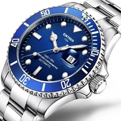 Wrist Watch Diver Mechanical Automatic Watches Custom Logo Stainless Steel OEM Low MOQ Private Label Customized Glass Men Alloy