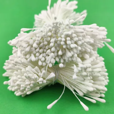 Top Quality 6CM Length Artificial Pearlized Flower Stamen Simulation Flower Material DIY Handmade Flower Core