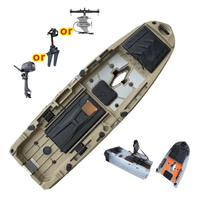 Hot Sale Modular Kayak for 1 Person 2-Piece Pedal Drive Kayak Motor with 1-Year Warranty LLDPE Hull Material for Fishing