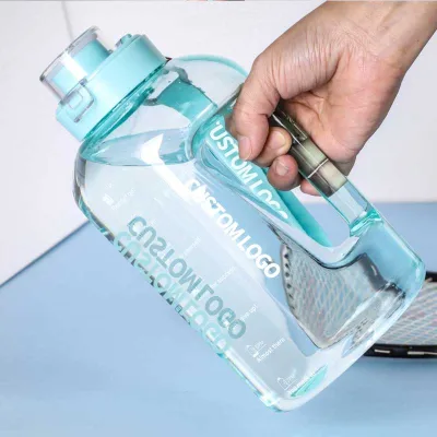 1.5L Portable Hot and Cold BPA Free Tritan Plastic Crystal Drinkware Outdoor Sports Large Capacity Gallon Water Bottle