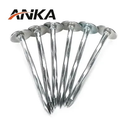 Wholesale Zinc Plated Roofing Nail,Nail for Roofing Roofing Nail for Drywall Umbrella Head Twisted Shank Steel Fastener
