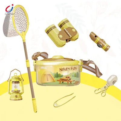 Chengji Kids Outdoor Adventure Binoculars Toy Set Observation Critter case Capture Explore Insect Net Adventure Stuff Outdoor